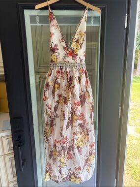 Zimmermann Matchmaker Tulip Dress.   Floral Midi Dress